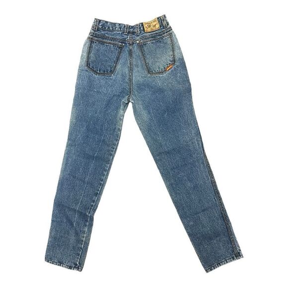 Vintage Jordache High Waist  Jeans 90s Mom Straight Braided Stitch Sz 26 Western - Picture 9 of 9